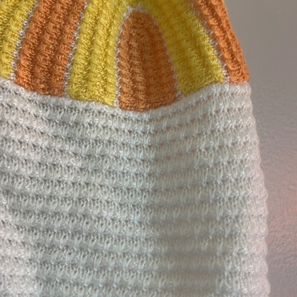 Knit Yellow / Orange Knit Top small - Picture 2 of 3